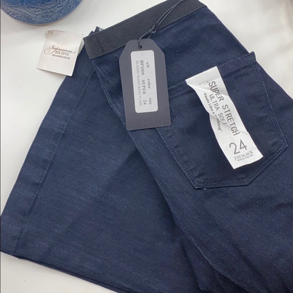 Just black bell bottom jeans